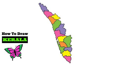 Share 71+ sketch of kerala map latest - seven.edu.vn