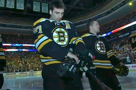 Boston Fans Sing National Anthem In Unison Before Bruins’ Game