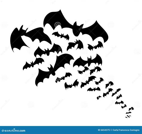 Black Bats Vector Royalty Free Stock Photo - Image: 6654375