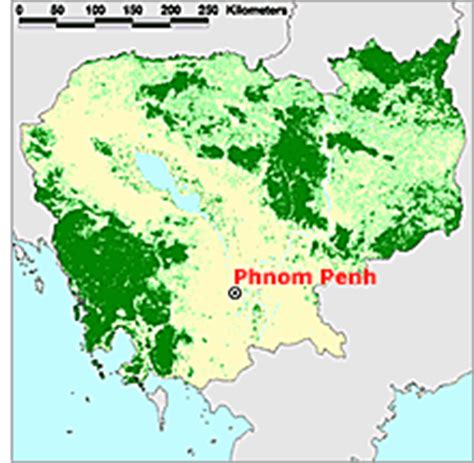 Green Cambodia: Map Demonstrates Deforestation in Cambodia