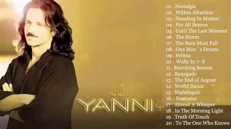 The Best Of YANNI || YANNI Greatest Hits Full Album 2020 || Yanni Piano Playlist - YouTube