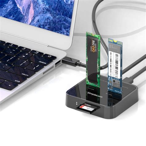 Simplecom SD530 USB 3.2 Gen2 to NVMe + SATA M.2 SSD Dual Bay Docking ...