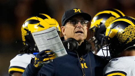 Big Ten suspends University of Michigan coach Jim Harbaugh