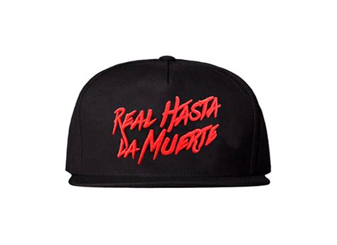 Real Hasta La Muerte Snapback Hat (Black/Red) – Anuelmerch