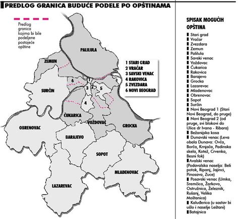 Beograd podeljen na 24 opštine