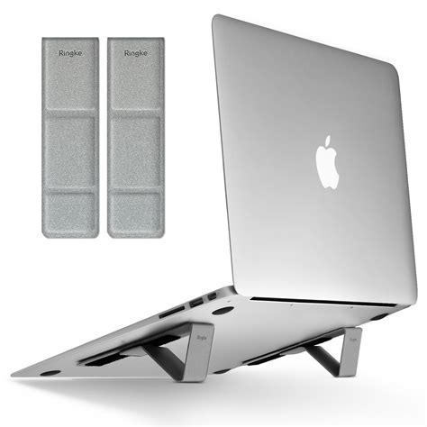 Ringke Laptop Stand [Silver] Universal Smart Folding Multi Angle ...