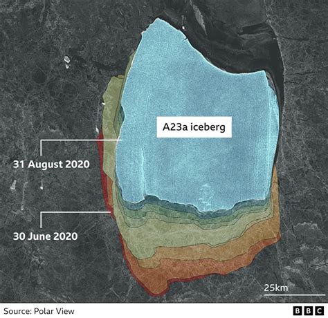 A23a: World's biggest iceberg on the move after 30 years