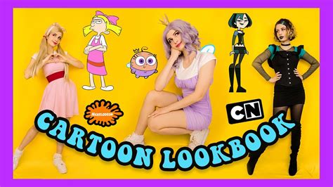 DIY Cartoon Halloween Costume Ideas (90s + EARLY 00s Characters Lookbook) - YouTube