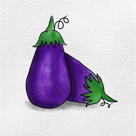 Eggplant Drawing - HelloArtsy