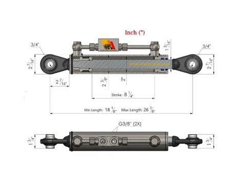 HYDRAULIC TOP LINK FOR TRACTORS - Good Works Tractors