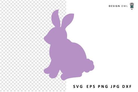 Bunny Silhouette SVG File Graphic by Design Owl · Creative Fabrica