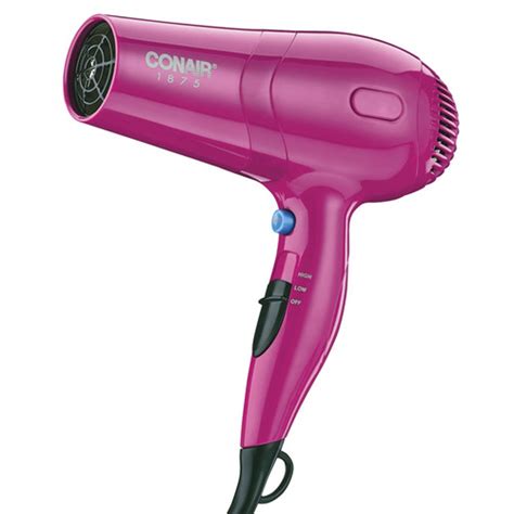 Conair Turbo Styler 1875 Watt Full-Size Handheld Hair Dryer, Pink | Hand Held Hair Dryers | Hair ...