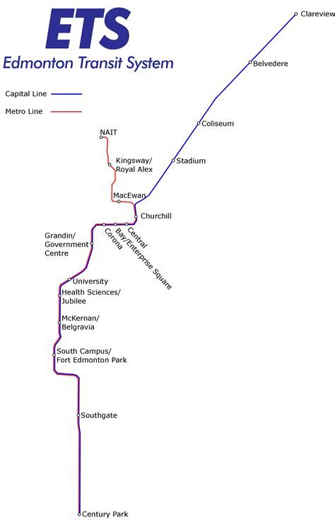 Edmonton Light Rail Transit — Map, Lines, Route, Hours, Tickets