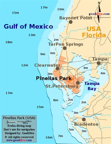 Pinellas Map - GoodDive.com