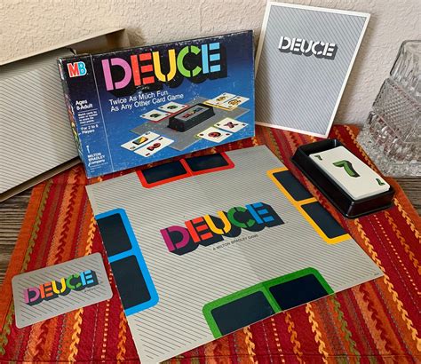 Vintage deuce Card Game by Milton Bradley | Etsy