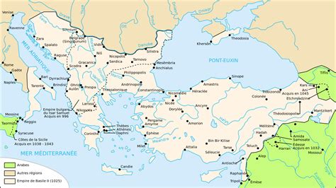 Byzantine Empire (1025) • Map • PopulationData.net