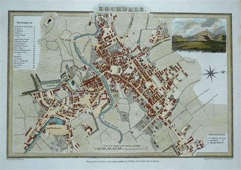 Town Plans, Antique Maps, Vintage Maps, Old Maps, York, St Albans, Derby, UK