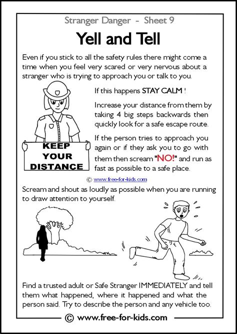 More Stranger Danger Worksheets and Colouring Pages | Teaching safety ...