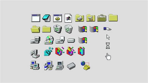 Win95 Icons - Download Free 3D model by Rixx (@rixx_vr) [120c7b5] - Sketchfab