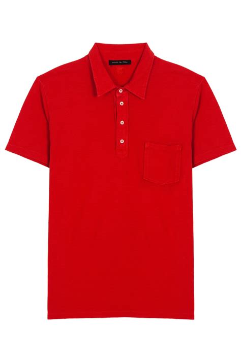 Lyst - 120% Lino Polo Shirt in Red for Men