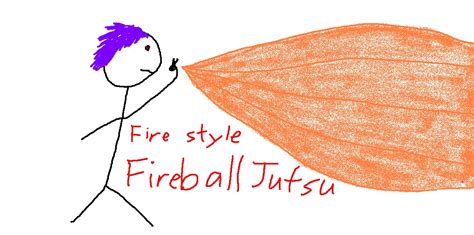 My drawings: Fireball Jutsu!