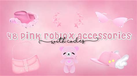 48 PINK roblox accessories || with CODES! 🌸 - YouTube