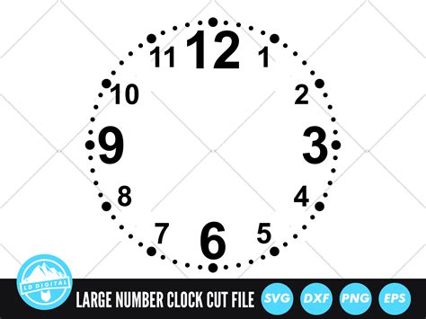 Clock Face SVG | Clock Face Cut File By LD Digital | TheHungryJPEG