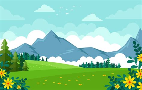 Nature Landscape Vector Art, Icons, and Graphics for Free Download