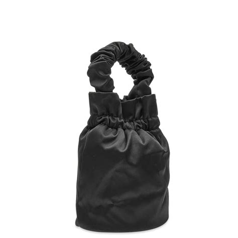 GANNI Occasion Ruched Top Handle Bag Black | END. (Global)