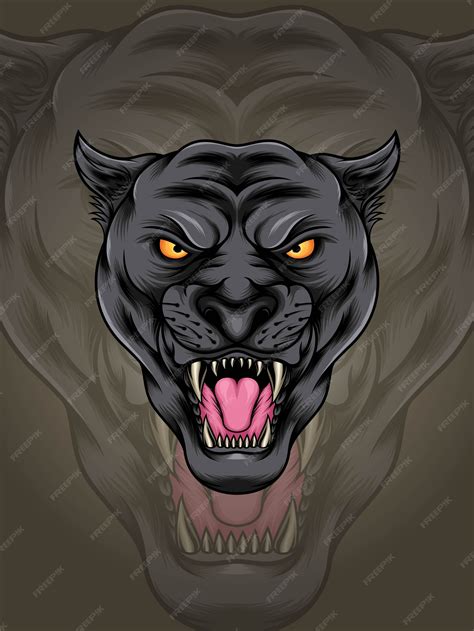 Angry Panther Face