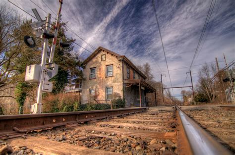 Download HDR Man Made Railroad HD Wallpaper