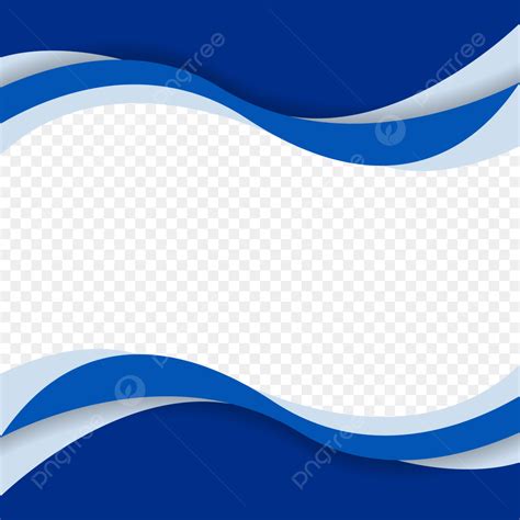 Blue Abstract Line Vector Hd PNG Images, Blue Abstract Border Frame, Wave, Blue, Background PNG ...