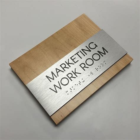 Custom Office Door Sign - ADA Compliant - WOS 01 | Door signage, Room signage, Office door signs