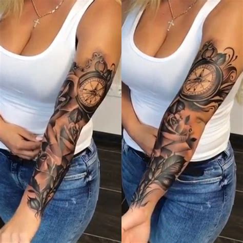 #Halfsleevetattoos | Girl half sleeve tattoos, Tattoos for women half ...