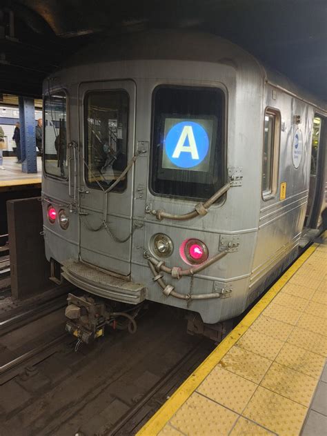 (A) typical R46 subway car at 42ND Street-PABT. 😒 : nycrail