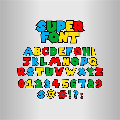 Printable Mario Letters