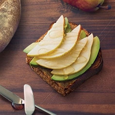 Avocado Toast with Pear and Honey