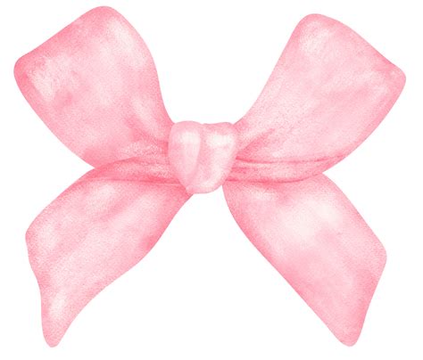 Pink Coquette ribbon bow aesthetic watercolor 36134145 PNG