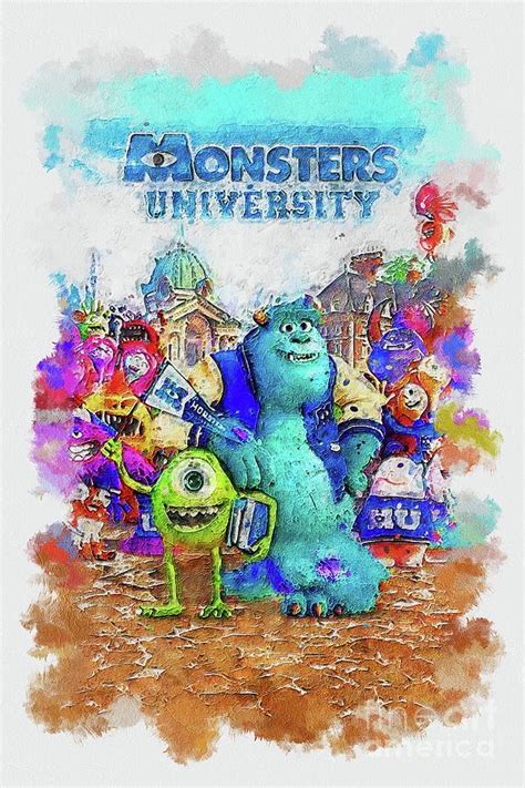 Monsters University Painting by Emelia Marquardt - Fine Art America