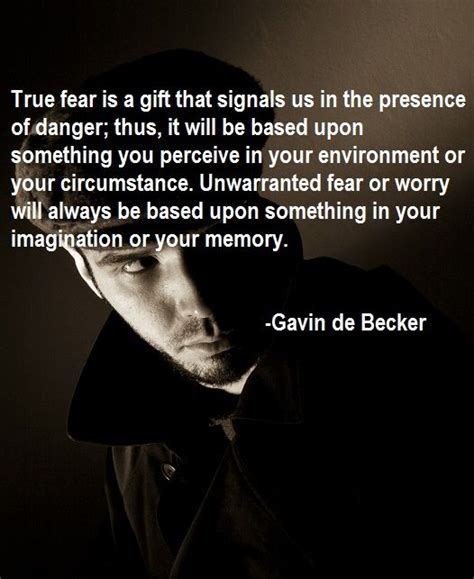 Gavin de Becker quote | Health psychology, Life lessons, How to stay ...