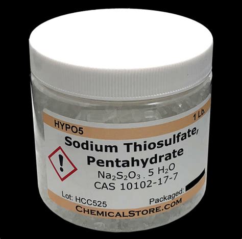 Sodium Thiosulfate, Pentahydrate - ScienceKitStore.com