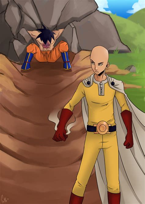 Saitama VS Goku by gameshield on DeviantArt