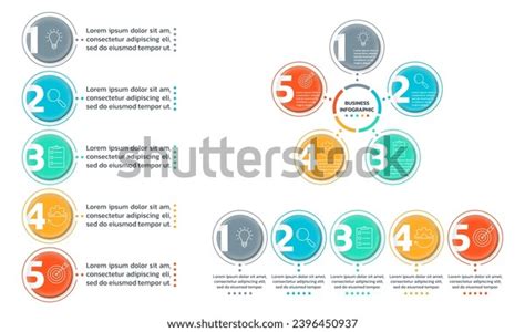 5 Step Chart Process Diagram Set Stock Vector (Royalty Free) 2396450937 | Shutterstock