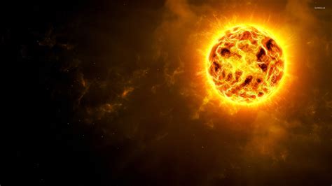 Sun glowing in the universe wallpaper - Space wallpapers - #49816