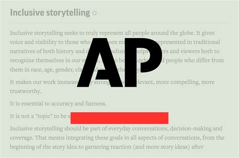 AP Stylebook adds inclusive storytelling chapter with updates on covering race, gender, sexual ...