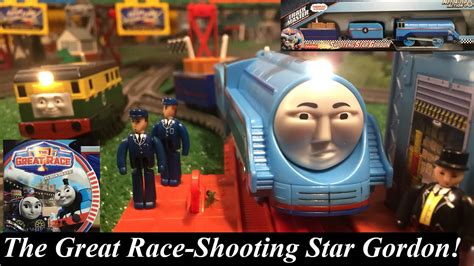 Thomas & Friends The Great Race Toy Train-Trackmaster Shooting Star Gordon! - YouTube