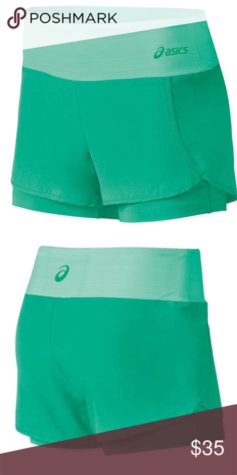 NEW • ASICS • Fit Sana 2 N 1 Shorts Running Green | Clothes design, Fashion, Gym shorts womens