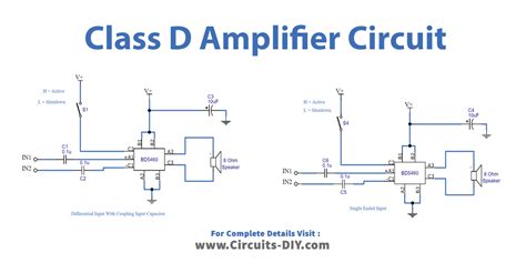 Simple Class D Amplifier Schematic