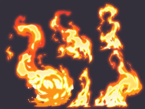 ArtStation - Fire concepts, Slava Lightsoul | Fire drawing, Digital ...