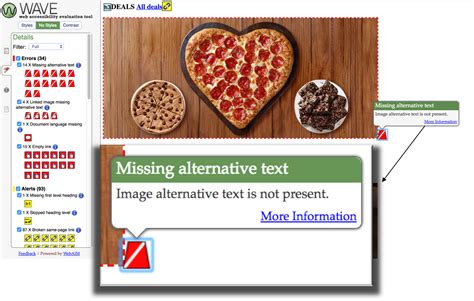 Pizza Hut’s Website Accessibility Evaluation | Proposed Accessibility ...